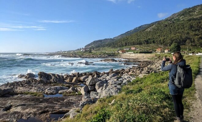 Traumhafte Landschaft in Portugal auf dem Caminho Portugues Küstenweg - schmetterlinga