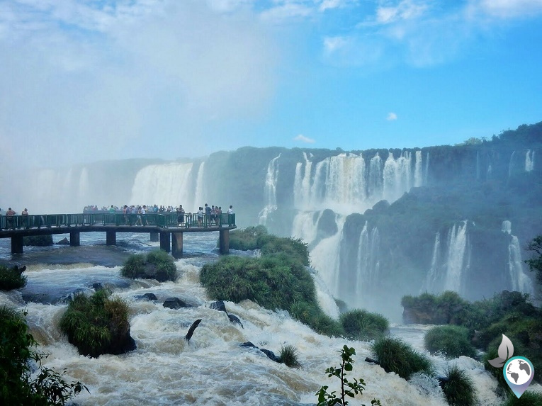 Hotspots in Südamerika, Iguazu Wasserfälle in Argentinien, Brasilien